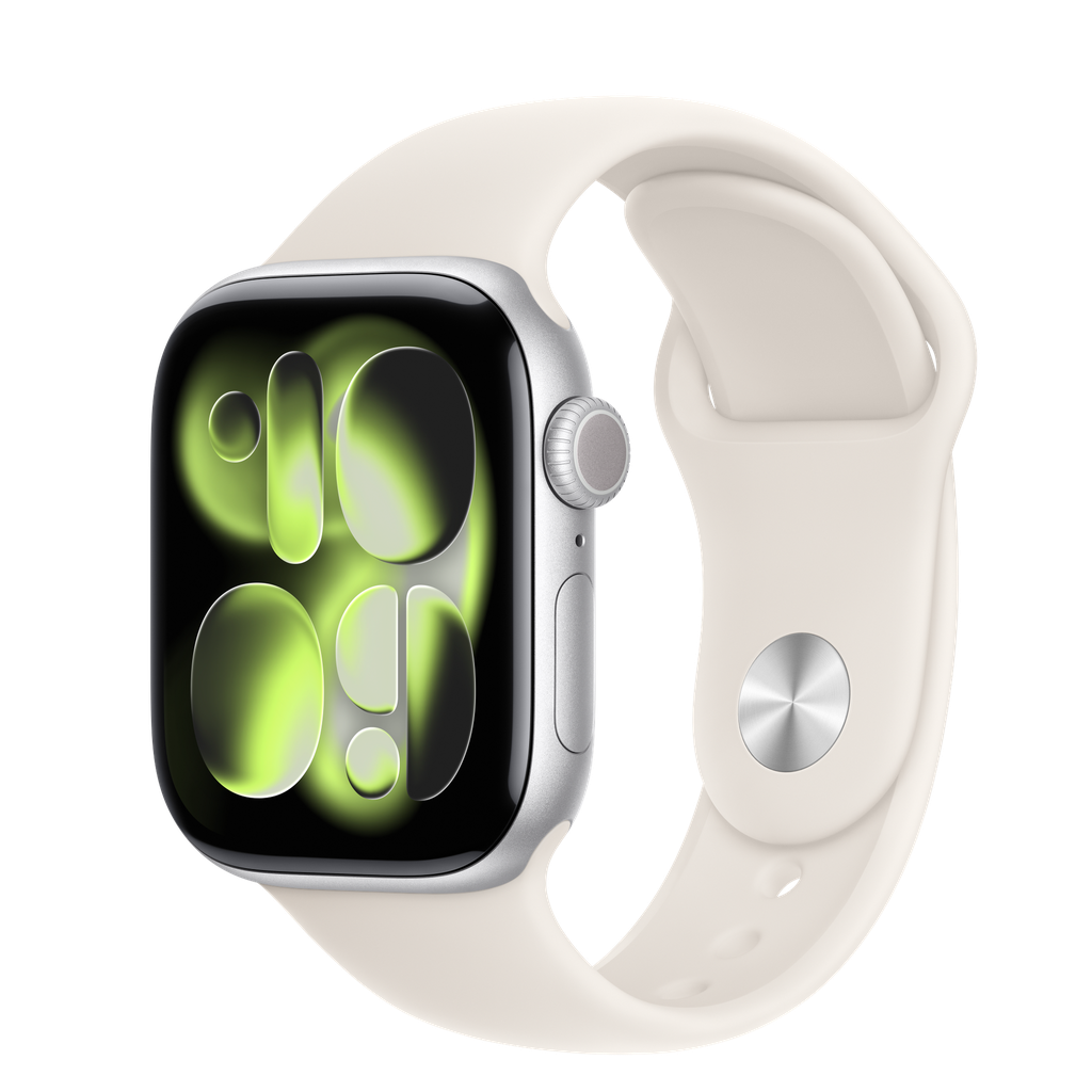 Apple Watch Series 11 GPS Aluminum Sport Band (42mm, Silver)