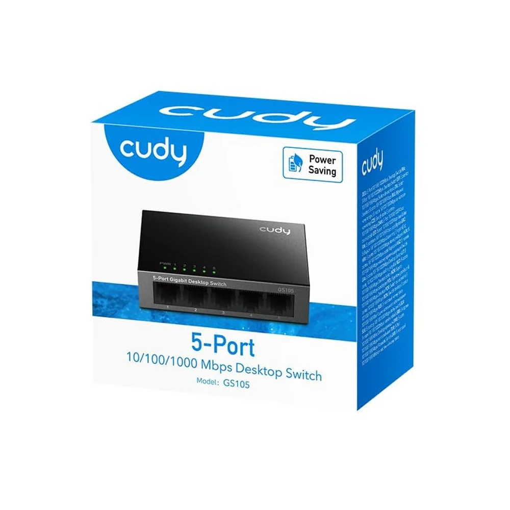 CUDY 5-Port Gigabit Unmanaged Switch, GS105 4.0