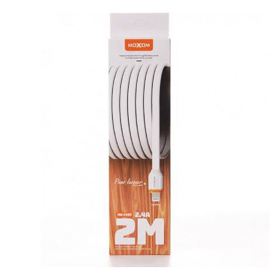 CABLE MOXOM MX-CB97 USB-A TO LIGHTNING & USB-A TO TYPE-C 2M