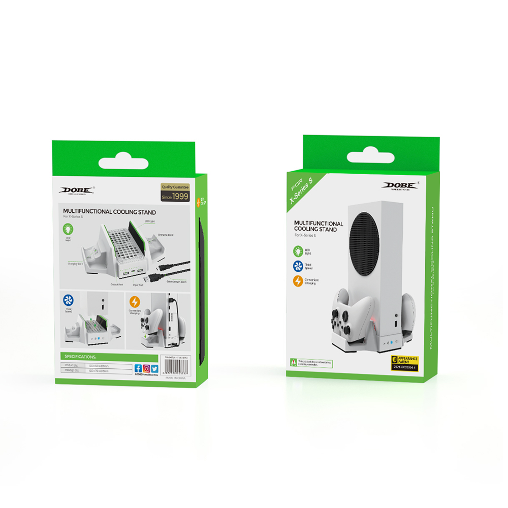 Multifunctional Cooling Stand Cooler With Dual Controller Charger Fast Charging For Xbox Series S