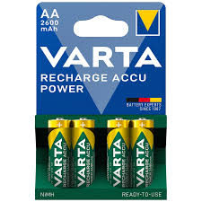 VARTA AA CHARGABLE 2600MAH 4 BATTERIES PACK