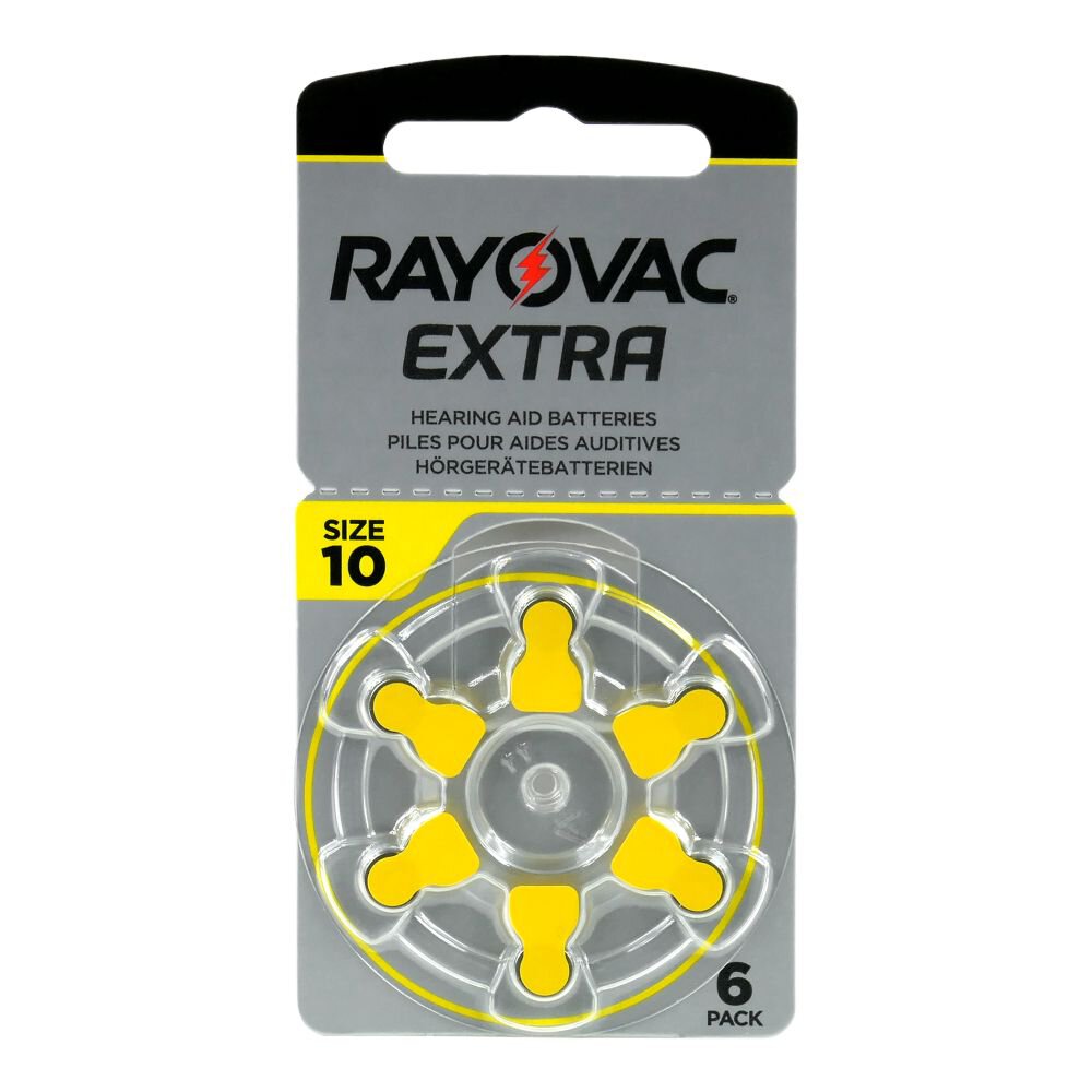 RAYOVAC 10AU X6 HEARING AID BATTERIES
