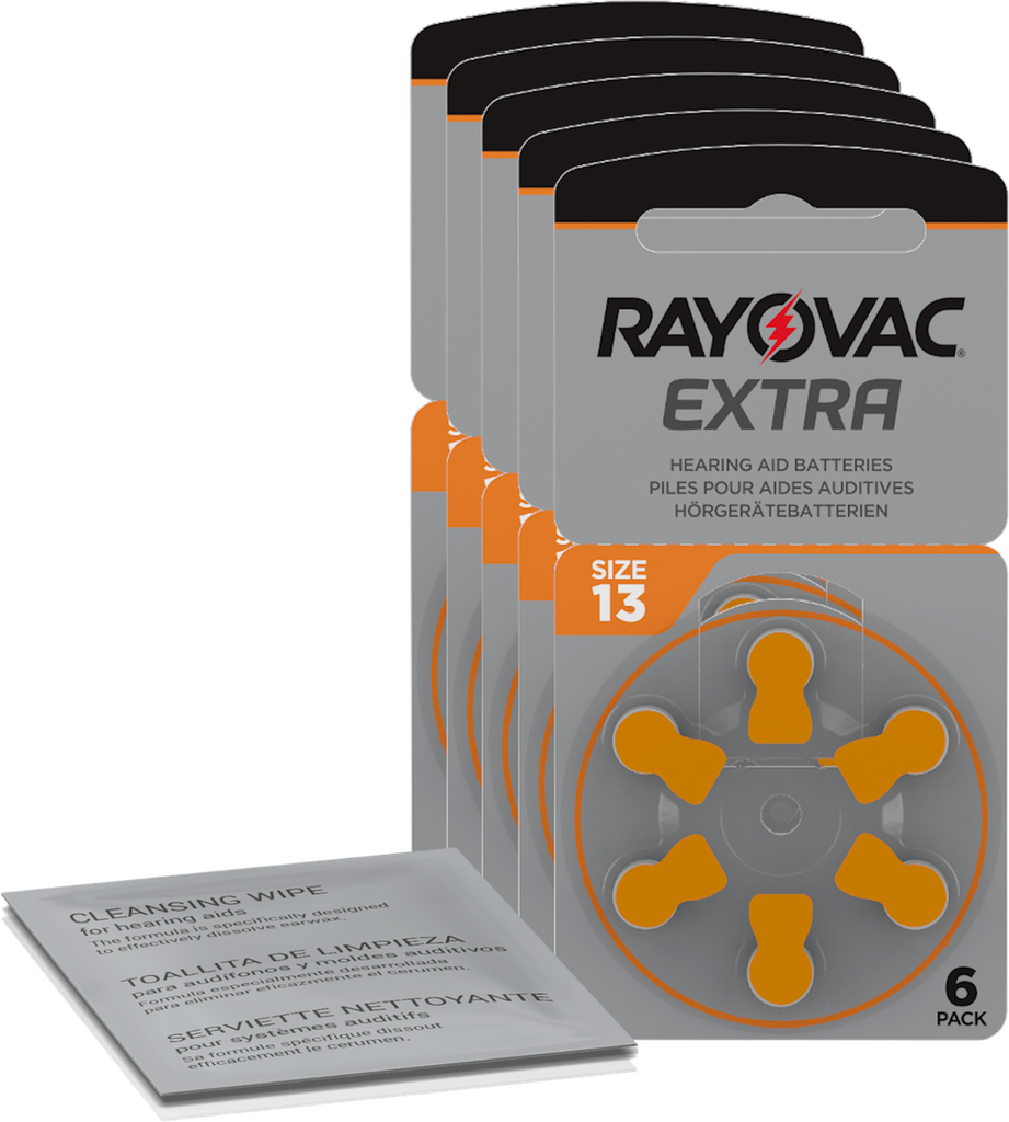 RAYOVAC 13AU X6 HEARING AID BATTERIES
