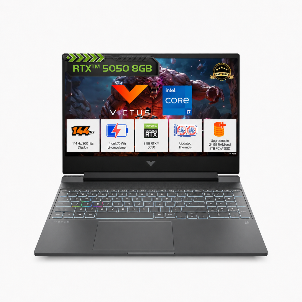 HP VICTUS 15-FA2309TX CORE i7-13TH GEN 13620H-24GB RAM RTX 5050