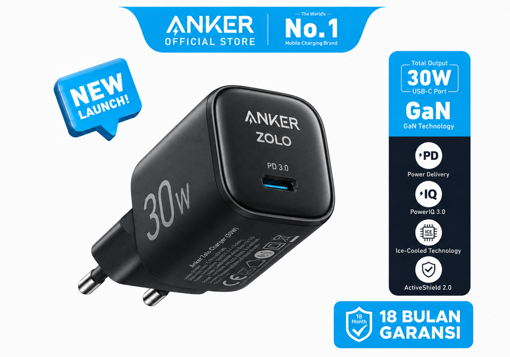 Anker Zolo Charger (30W, PD 3.0)