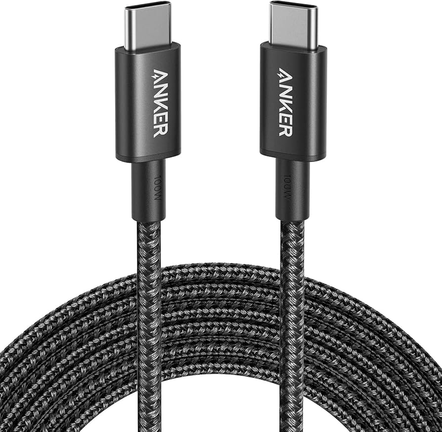 Anker 240W USB-C to USB-C Cable 3 ft Double Braided Nylon Cable