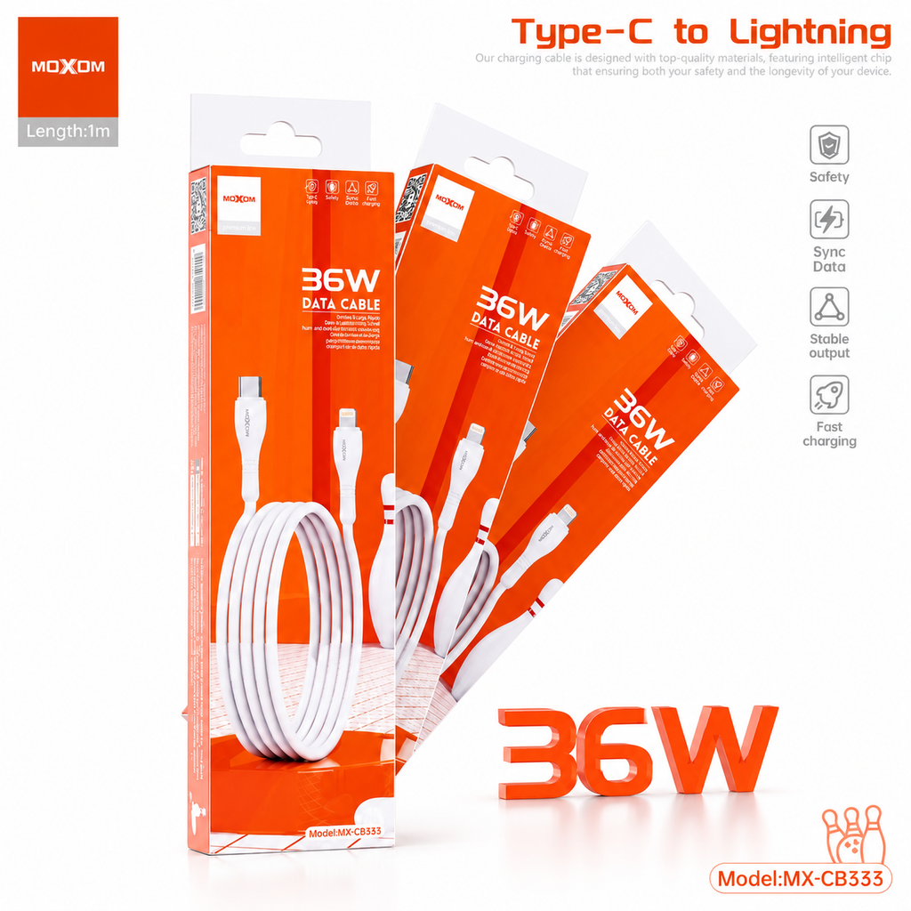 MOXOM CABLE MX-CB333 Type-C to Lightning