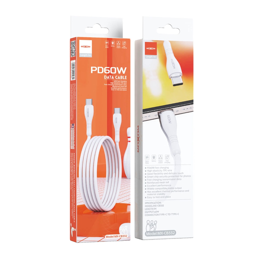 MOXOM CABLE MX-CB332 60W Type-C to Type-C