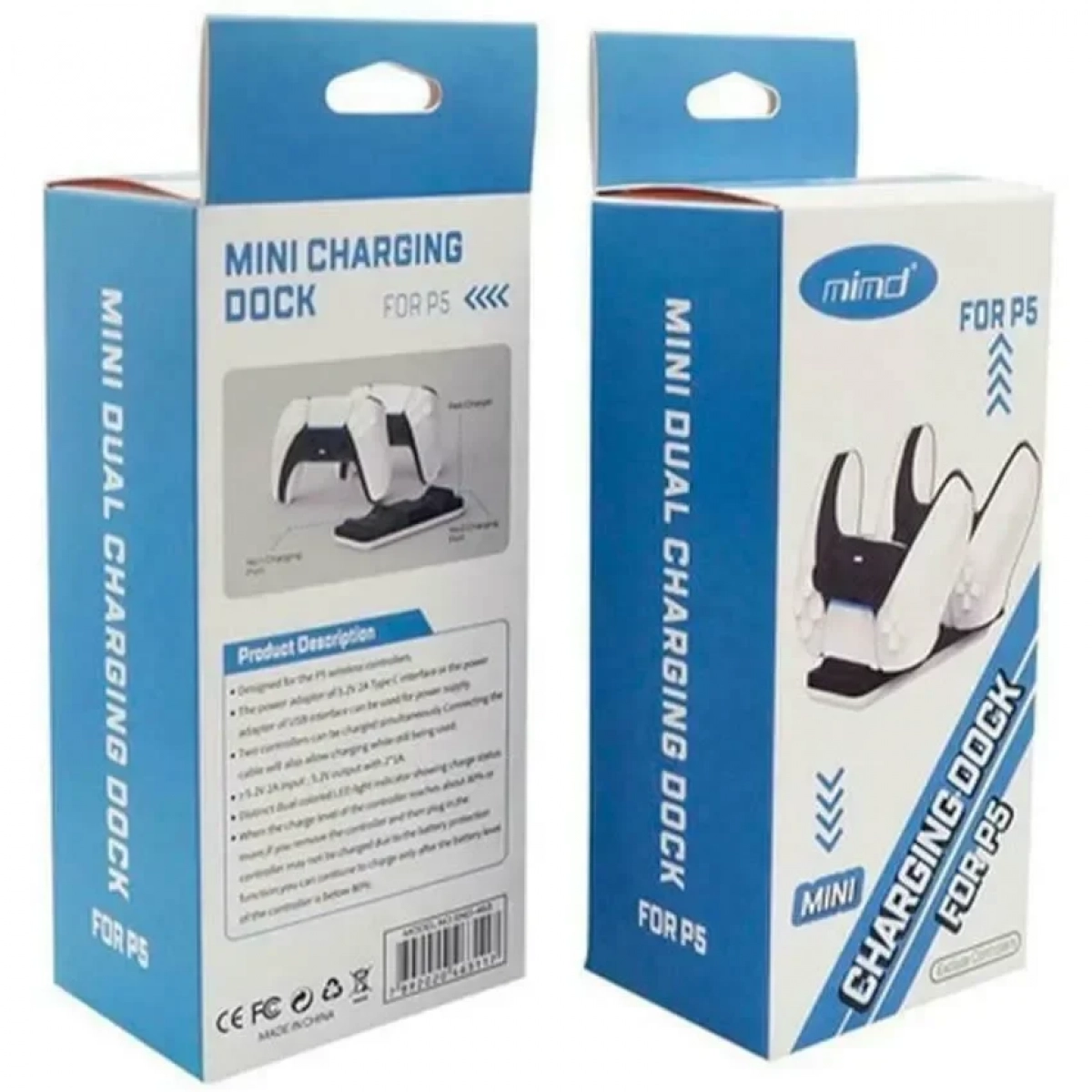 SND-463 Mini Dual Charging Dock for PS5