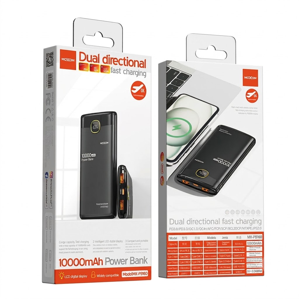 MOXOM MX-PB160 10000MAH POWERBANK