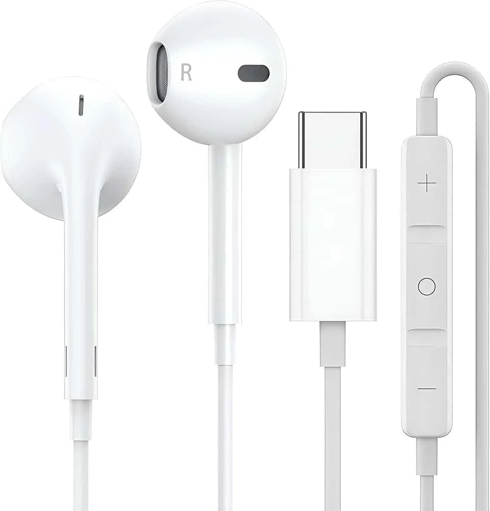 سماعة أذن سلكية (Apple Earpods Type C) أصلية تايب سي (USB-C)