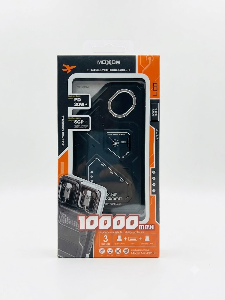 MOXOM MX-PB163 10000MAH POWERBANK