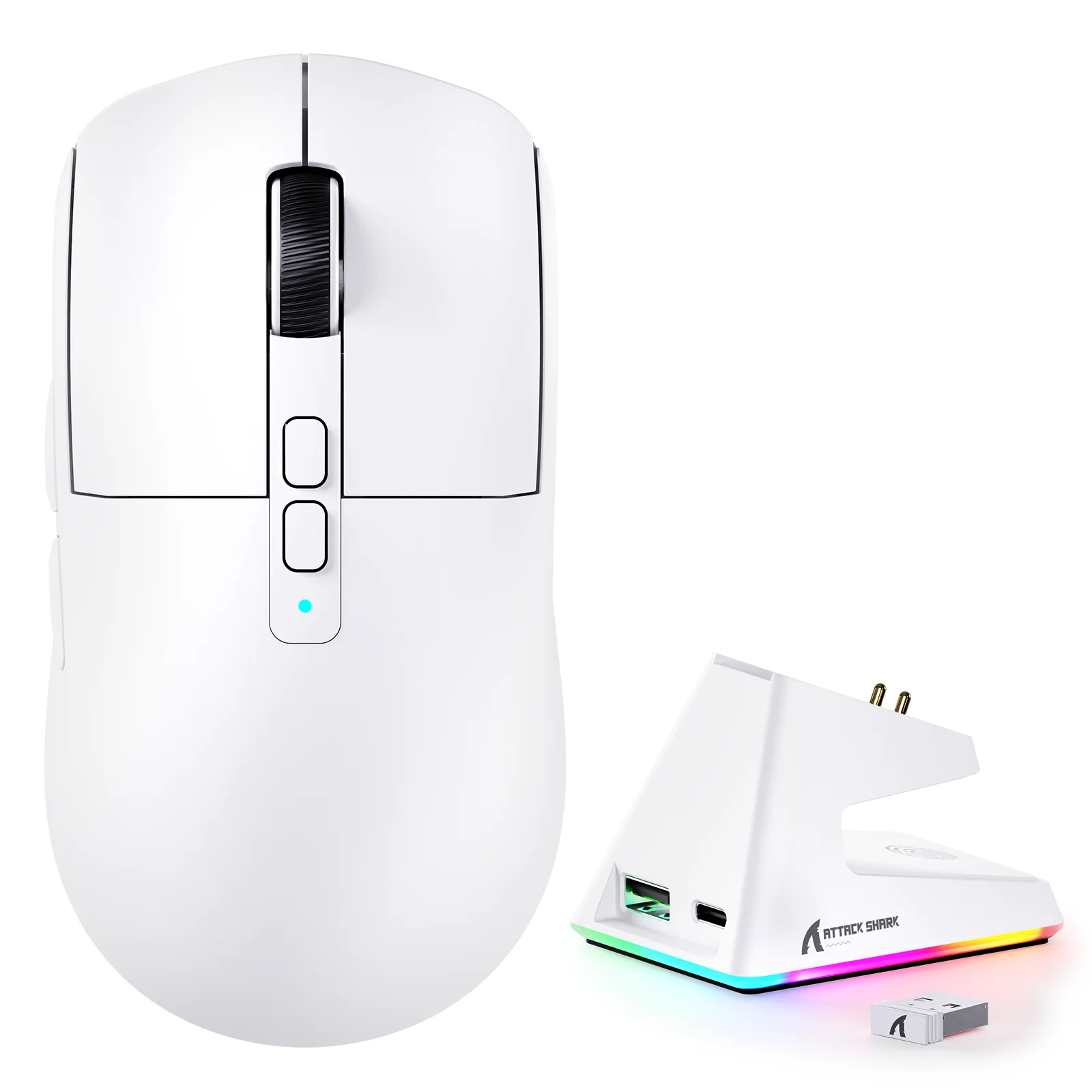 ATTACK SHARK X6 Three Modes Gaming Mouse With Charging Dock
