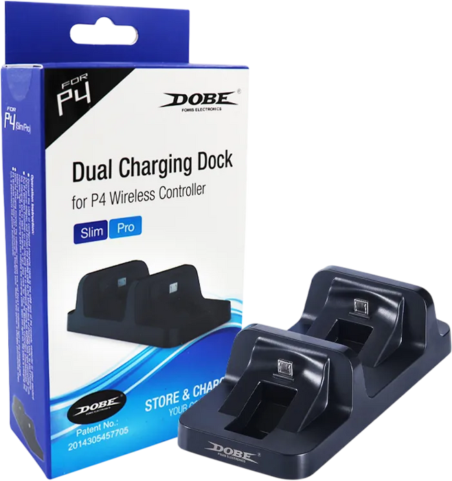 DOBE DUAL CHARGING DOCK FOR PS4 WIRELESS CONTROLLER